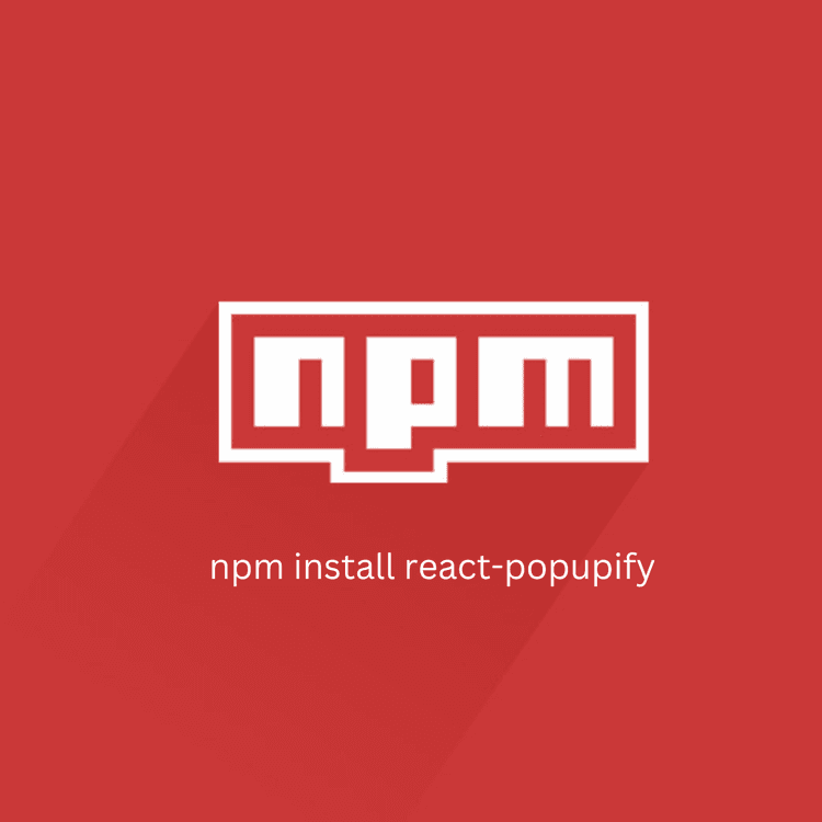Published first npm package: react-popupify!
